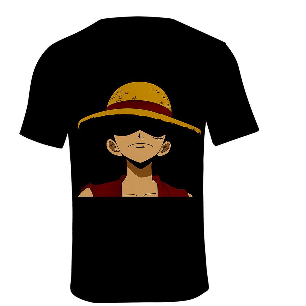 ONE PIECE Anime Printing Men Tshirt Casual Breathable Tshirts Funny Cartoon Loose Tees Shirts Street Oversized T-Shirts Man
