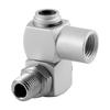 4Pcs 1/4NPT Thread Universal Swivel Connector Pneumatic Connector  Air Pipe Connection