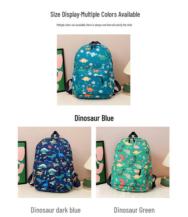 3D Printed Cartoon Kindergarten Backpack for Kids (Ages 3-8)