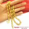 Men's Double Dragon Head Necklace: Non-fading Brass with Thick Gold Plating, Vietnamese Sand Gold Jewelry.