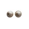 Korean semi-round cotton pearl stud earrings 1111 new retro premium large pearl earrings temperament earrings
