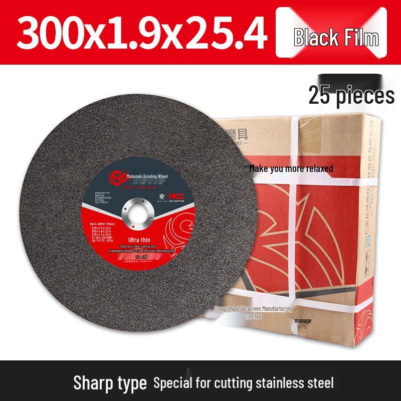 350mm Stainless Steel Cutting Disc, 4-Type Thickness, Profile Metal Grinding Wheel for 355/400 Industrial Saw Machines