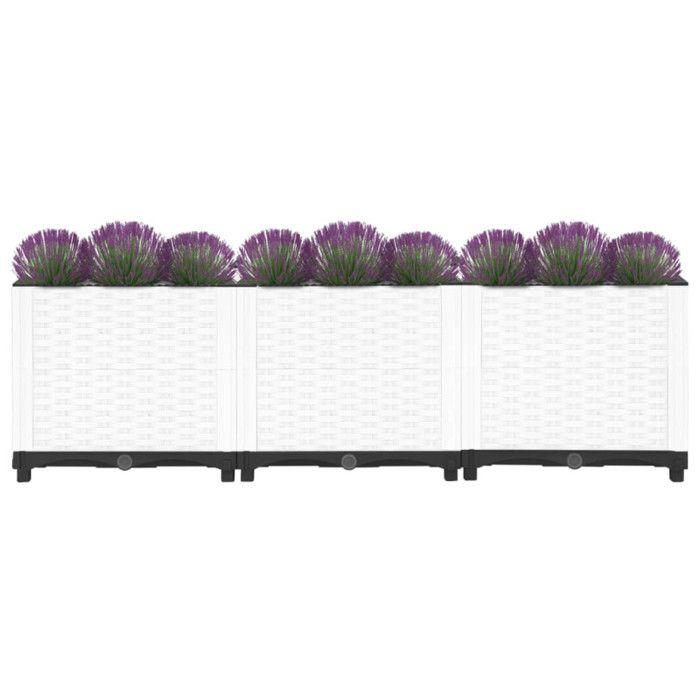 VidaXL Lit surélevé 120x40x38 cm Polypropylène 153310