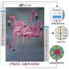 5D DIY Animal Flamingo Cross Stitch Rhinestones Diamond Drawing Embroidery Mosaic Home Decor