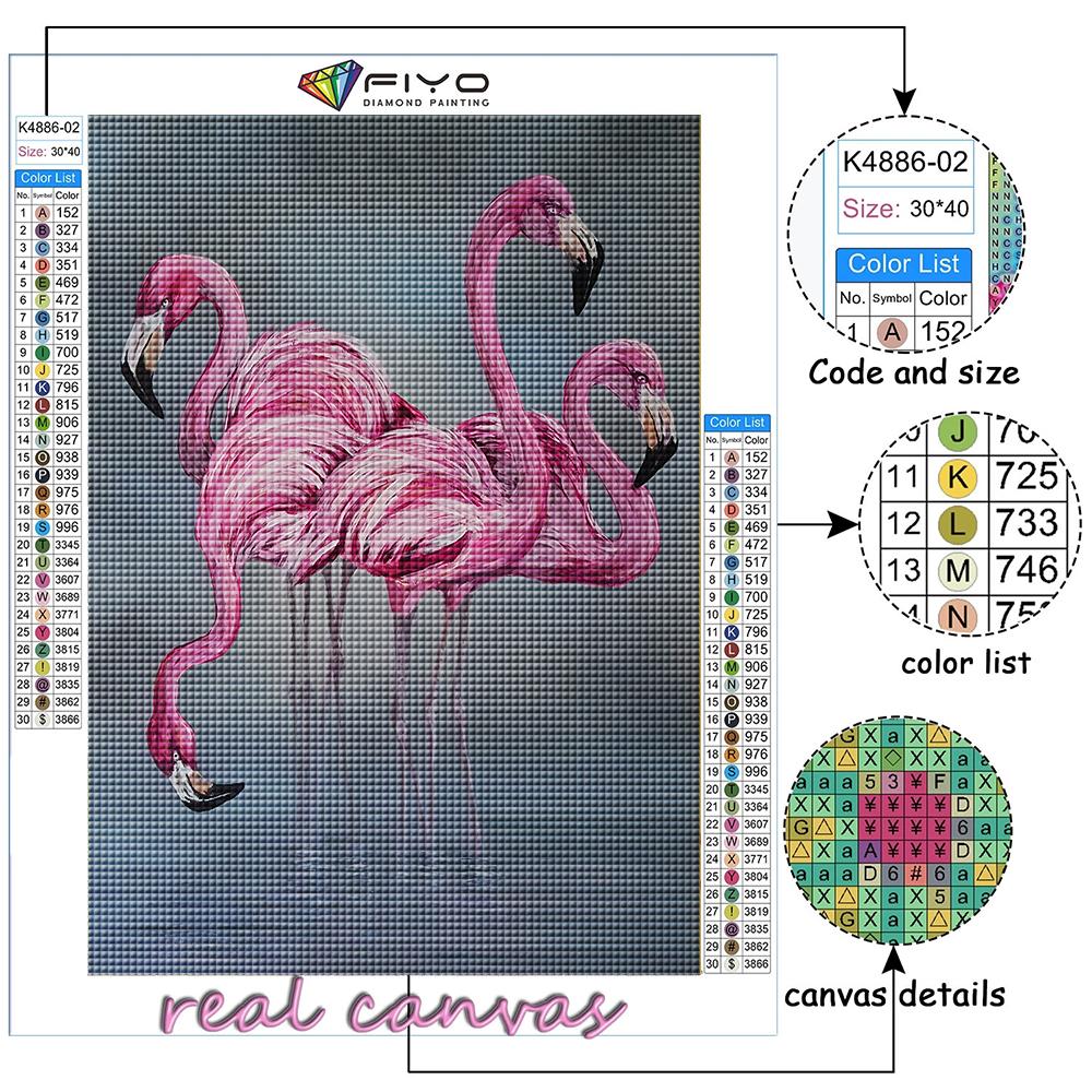 5D DIY Animal Flamingo Cross Stitch Rhinestones Diamond Drawing Embroidery Mosaic Home Decor