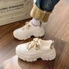 Wheat Ear Dad Shoes Women's Ins Tide Spring Explosion Breathable Versatile Thick Sole Heightening Little White Sports Shoes