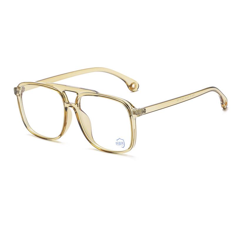 

Large Frame Tr90 Myopia Glasses Frame, Men S And Women S Double-Beam Flat Glasses, Computer Radiation Anti-Blue Light Glasses Frame, High Quality
