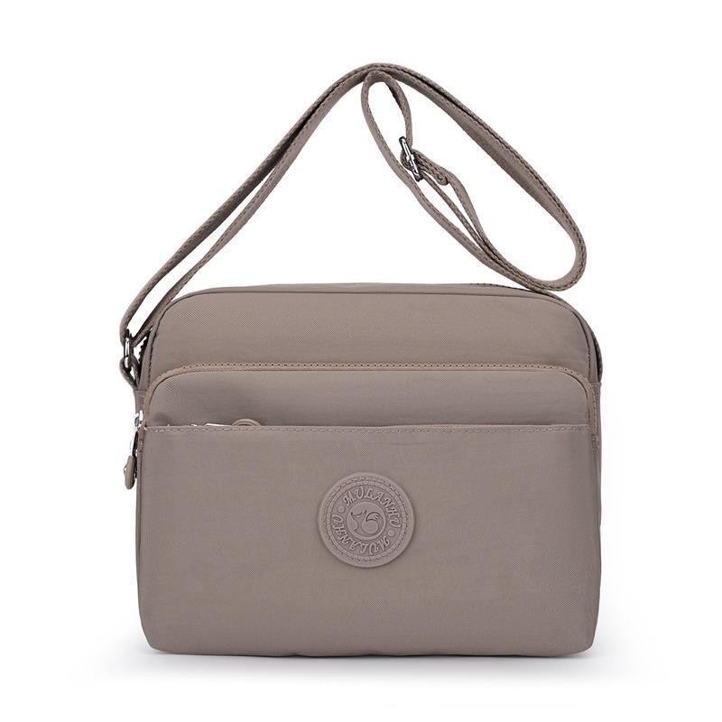 

New multi-layer messenger bag casual personality multi-pocket portable cloth bag fashionable shoulder women s bag lightweight small bag хаки