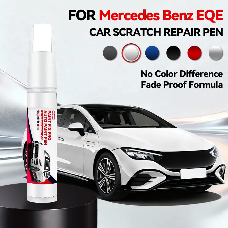 OPRTAMG Zweckfahrzeug Für Mercedes Benz EQE 1990-2026 Lackreparaturstift Ausbesserungsstift Kratzerentferner DIY Autozubehör Schwarz Whi