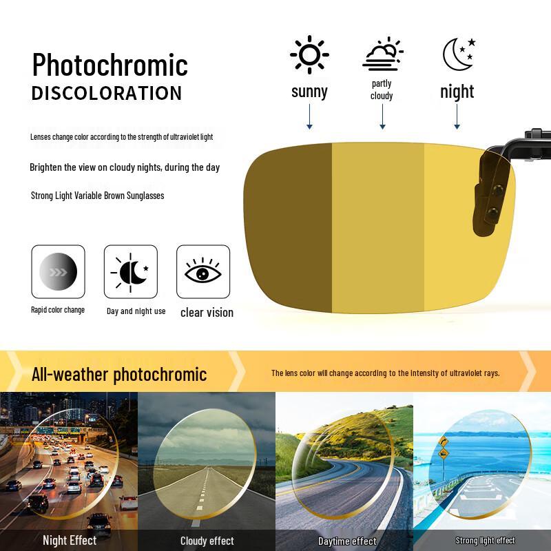 Pulais Pilot Photochromic Polarized Driving Sunglasses