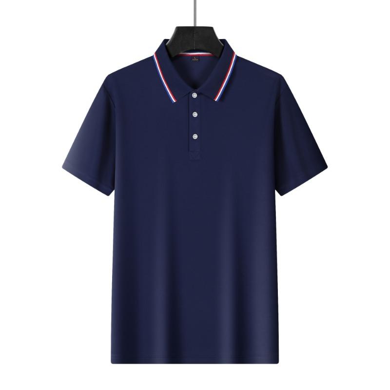 Short Sleeved Men's Polo Shirt with Summer Collar Printed Logo T-shirt