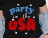 Party In the USA, Patriotic Tshirt, Party Shirt, Made In the USA Tee, Fun Holiday Tshirt