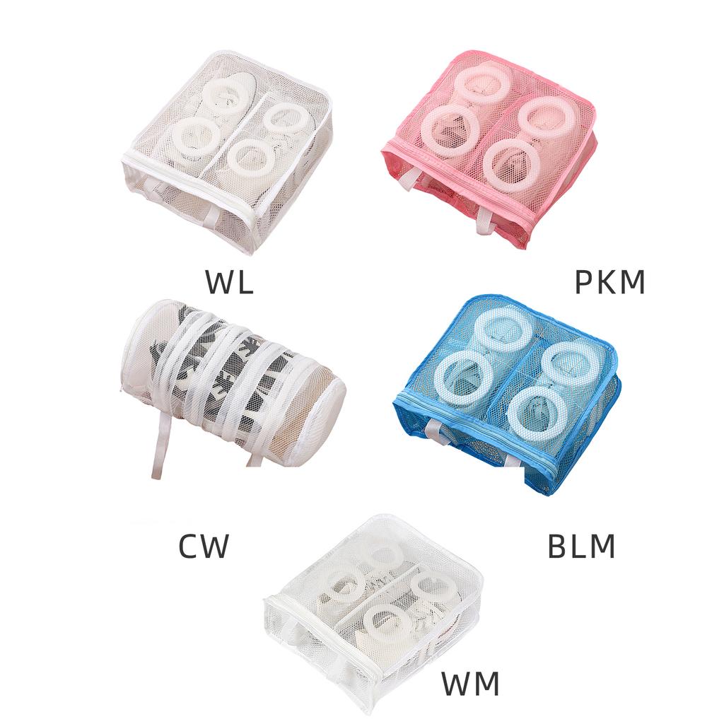 Schuhwaschmaschinenbeutel Doppelt Robuste Netzdesigns Passend für Sneaker bis Größe 13 Schützende Sportschuhe und Flache für den täglichen Gebrauch