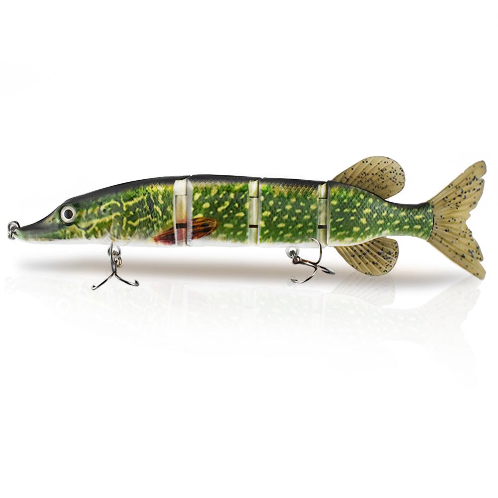 

Четырехсекционная приманка для щуки 26 см 108 г: Подводная жесткая приманка для дальнего заброса