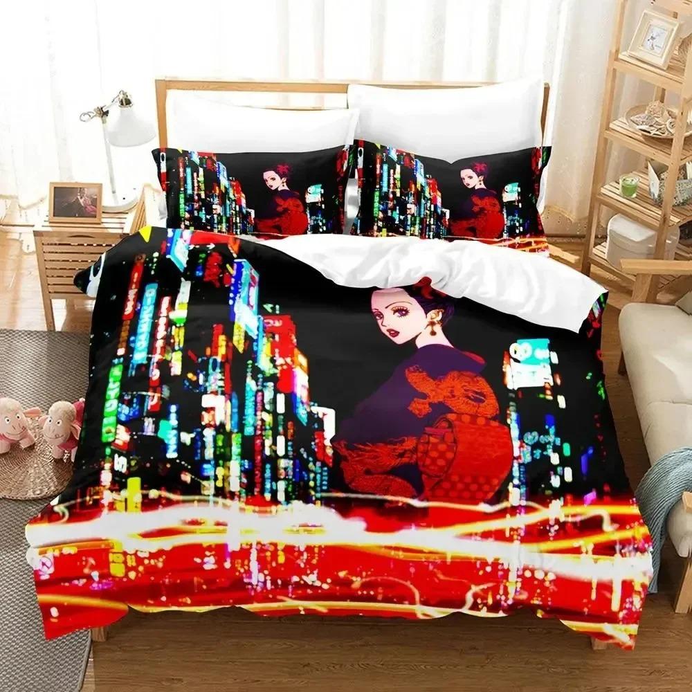 Anime Nana Black Stones Bedding CollectionDuvet Cover Comforter Bed Collection Quilt Cover PillowcaseKing Queen Twin Size Boys Girls Adultse