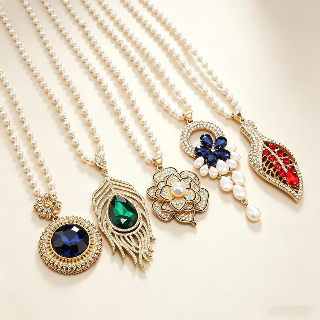 Long Exquisite Crystal Pendant Sweater Necklace for Women, High-End Elegant Versatile Fashion Sweater Chain Jewelry