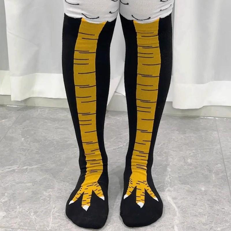 Men's Spring and Autumn Trendy Fitness Sports Funny Chicken Claw Calf Socks