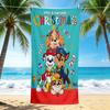 1Pc Pawsome Christmas Adventure Beach Towel Quick Dry Multiuse For Beach Pool Gym Yoga Home Travel Christmas Halloween Xmas Gift S1336