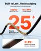 Solar Panel Extension Cable, 19.81M Black + 19.81M Red, 10 AWG (6 mm²), Solar Panel Wire with Female and Male Connectors, IP67 Waterproof PV Tinned