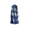 2024 Summer Tie-Dye Fringed Hem Tie-Waist Long Skirt for Women