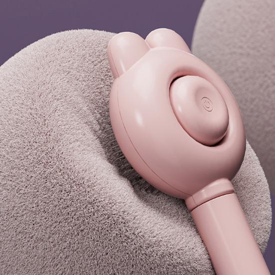 Cat Hair Brush Self Cleaning Dog Slicker Brush for Grooming And Shedding Cute Pet Hair Remover Tool with Release Button for Cats Dogs Rabbits