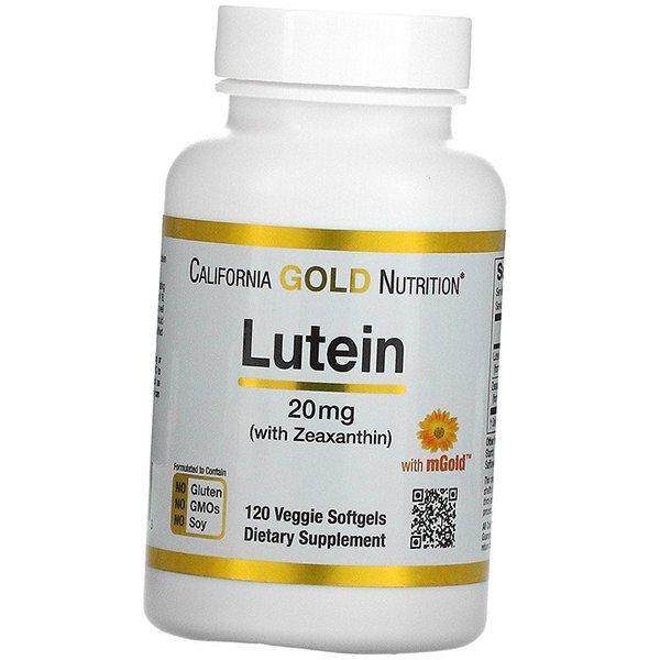 Лютеин с Зеаксантином, Lutein 20 with Zeaxanthin, California Gold Nutrition (72427008)