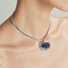 New Liquid Enamel Pendant Necklace - Women's Original Design, Exquisite Luxury Clavicle Chain for Autumn/Winter.
