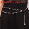Love Heart Waist Chain For Women Alloy Double Layer Hollow Heart Dress Accessory