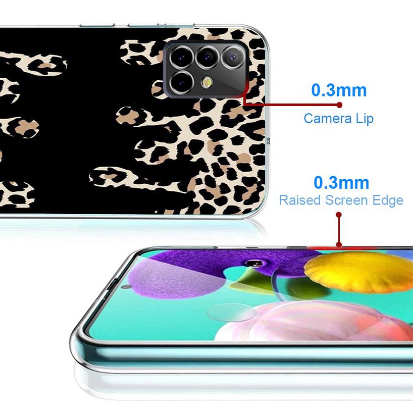 Leopard Print Phnoe Case for Samsung Galaxy A17 A37 A57 A16 A26 A36 A56 A15 A14 A13 A55 A54 A53 A35 A34 A33 A25 A24 A23 A52 Gala