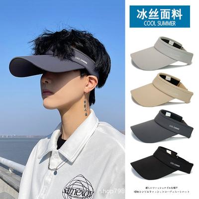 Casquette visière mode pour hommes femmes nouvelle visière solaire d'été montrant le visage petite protection UV chapeau de soleil course sport chapeau haut vide Gorra