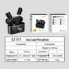 SX101 Wireless Lavalier Microphone with AI Noise Reduction for Live Streaming and Recording