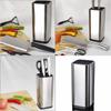 8inch Knife Holder Multifunctional Stainless Steel Knife Stand Can Hold Scissors Chef Knives Holder Kitchen Accessories Tool