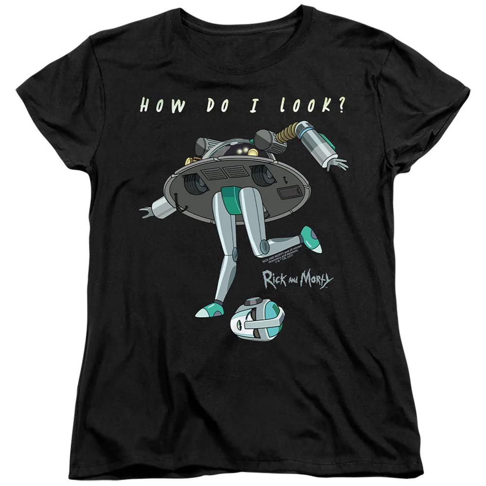 

Rick And Morty How Do I Look Womens T Shirt Black Officially Licensed M