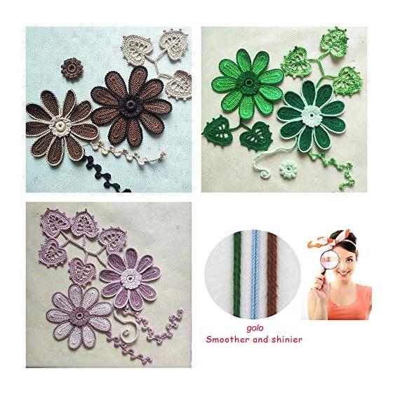 Crochet Yarn Card 54 Colors Embroidery Thread Cross Stitch Cotton Embroidery Thread Bracelet Yarn Handicraft Thread 20-54