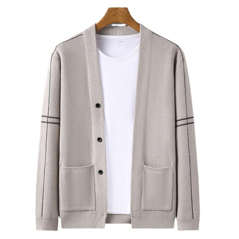 Pullover Strickjacke Herren Herbst Junge Männer Locker Lässig Klimatisierter Pullover Mantel Herren