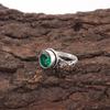 Green Emerald Gemstone Ring Jewelry, Handmade Gorgeous Silver Ring , 925 Sterling Silver Jewelry For Wedding Gift