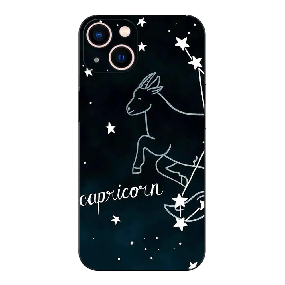 Black Tpu Case For Samsung Galaxy M53 M13 M62 A12 A22 A22S A32 A42 A52 A52S A72 4g 5g A20S Zodiac Sign