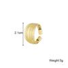 Multi-layer Line Metal Ring Geometric Open Adjustable Anneaux for Women Girl Wedding Jewelry
