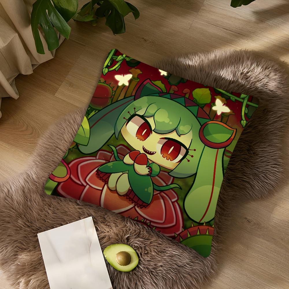 Cute P-Pepoyo Artist Producer Kawaii Music For Bedroom Car Coffee Shop Room Soft and Living Room Sofa Decorative Pillow Case