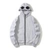 Trendy Autumn/Winter Unisex Round Lens Zipper Hoodie