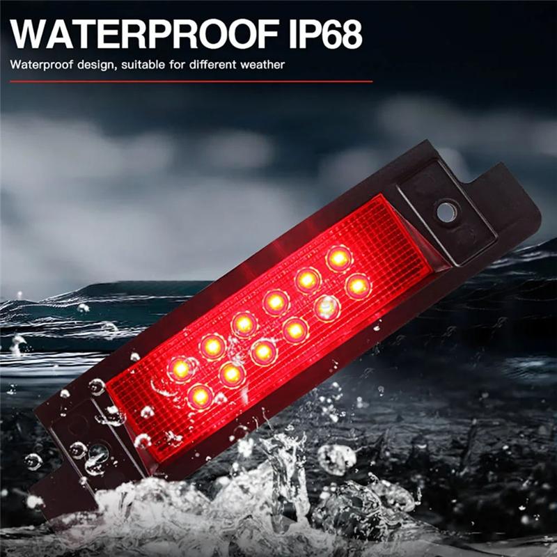 Authentic LR044451LEDR LED Rear Stop Tail Lamp Brake Light For Land Rover Defender Discovery 1990-2016 High Level Third Light