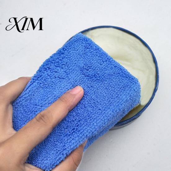 Quick Drying Automotive Care Microfiber Car Wash Sponge, High Density Soft Cleaning Pad, Household Motorcycle Yacht RV Glove Washable Reusable