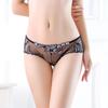 Women's Sexy Low-Waist Lace Mesh Embroidered Triangle Panties