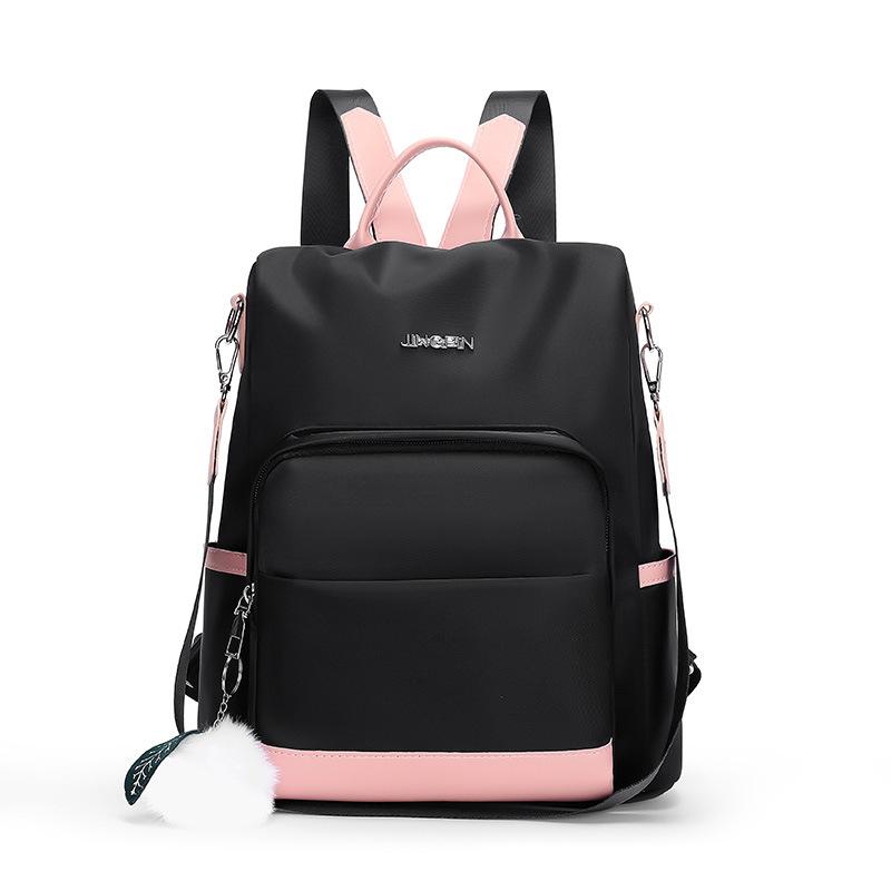 Schoolbag backpack women's new Korean version large capacity Oxford cloth college schoolbag leisure shopping travel backpack