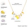Colorful Boho Ceramic Fish Pendant Necklace for Women, Adjustable Woven Rope Choker Beaded Necklace, Summer Beach Party Jewelry