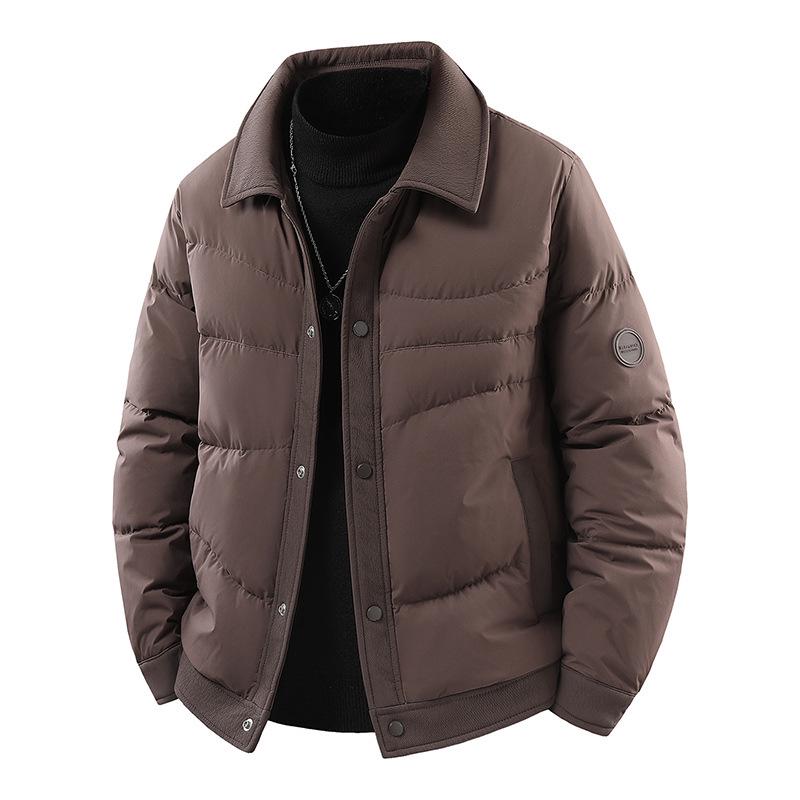 

Men s Short Stand Collar Winter Down Jacket - High Quality, Fashionable, Warm, Casual Coat XL