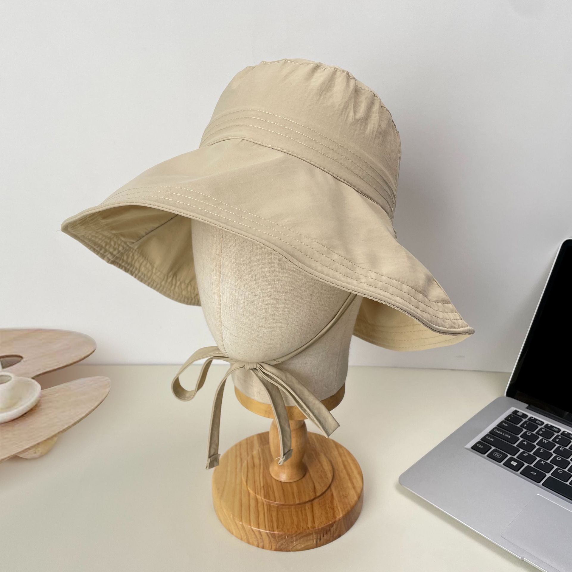 

Bow fisherman hat summer versatile sun hat outdoor travel show face small quick drying basin hat