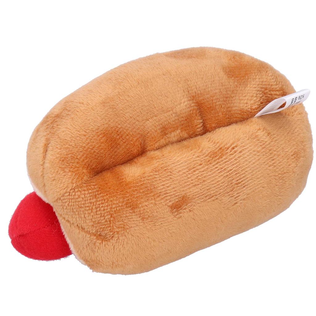Dilwe Hot Dog Plush Toy, Food Shaped Soft Stuffed Animal for Dogs