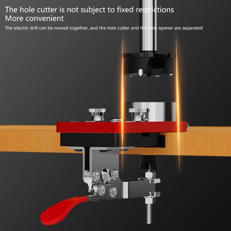 Practical Hinge Drilling Jig for 35mm Cup Hinges Accurate Positioning Tool for Cabinets and Furniture Installation