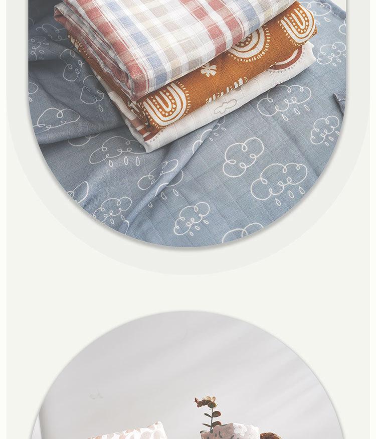 Kangobaby Pure Cotton Double Layer Baby Blanket & Swaddle